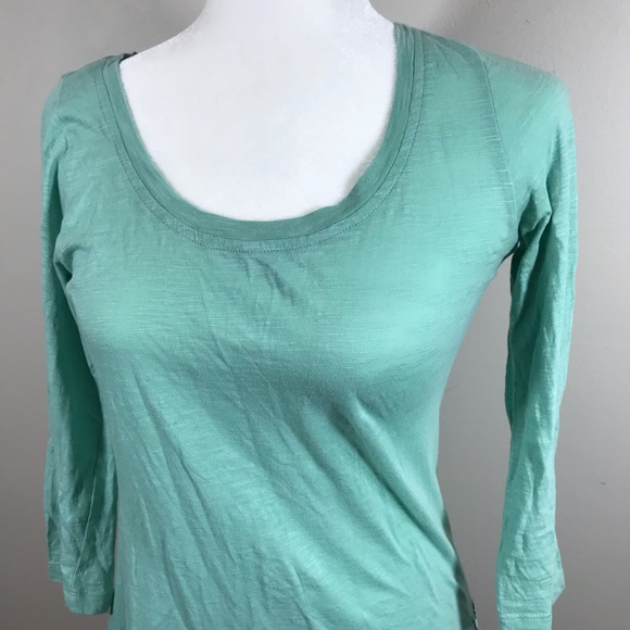 LOGO by Lori Goldstein teal top floral beading - Picture 2 of 7